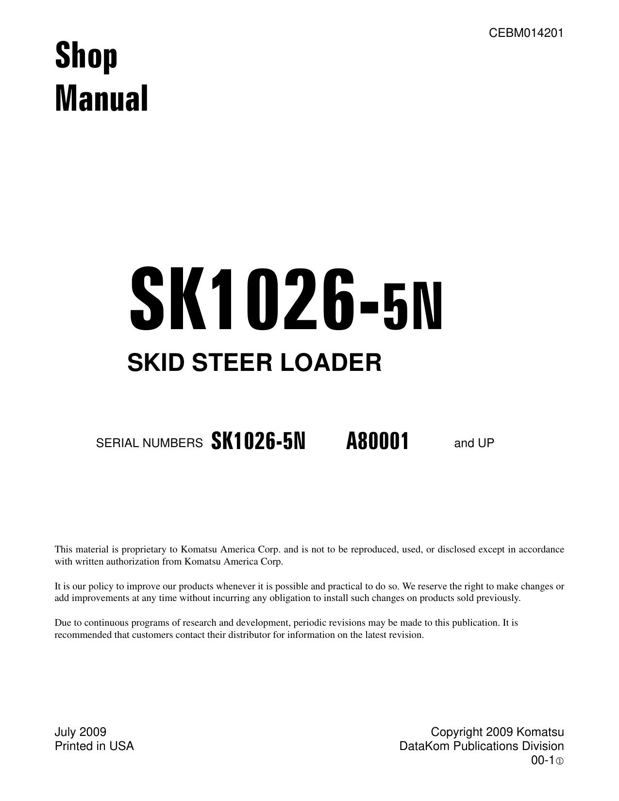 SK1026-5N Shop Manual